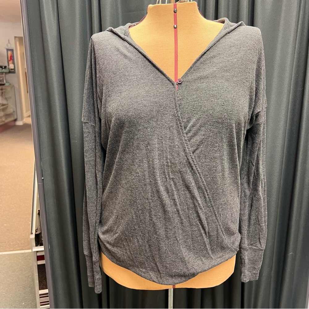 Gray Women's Nursing Hooded Top B